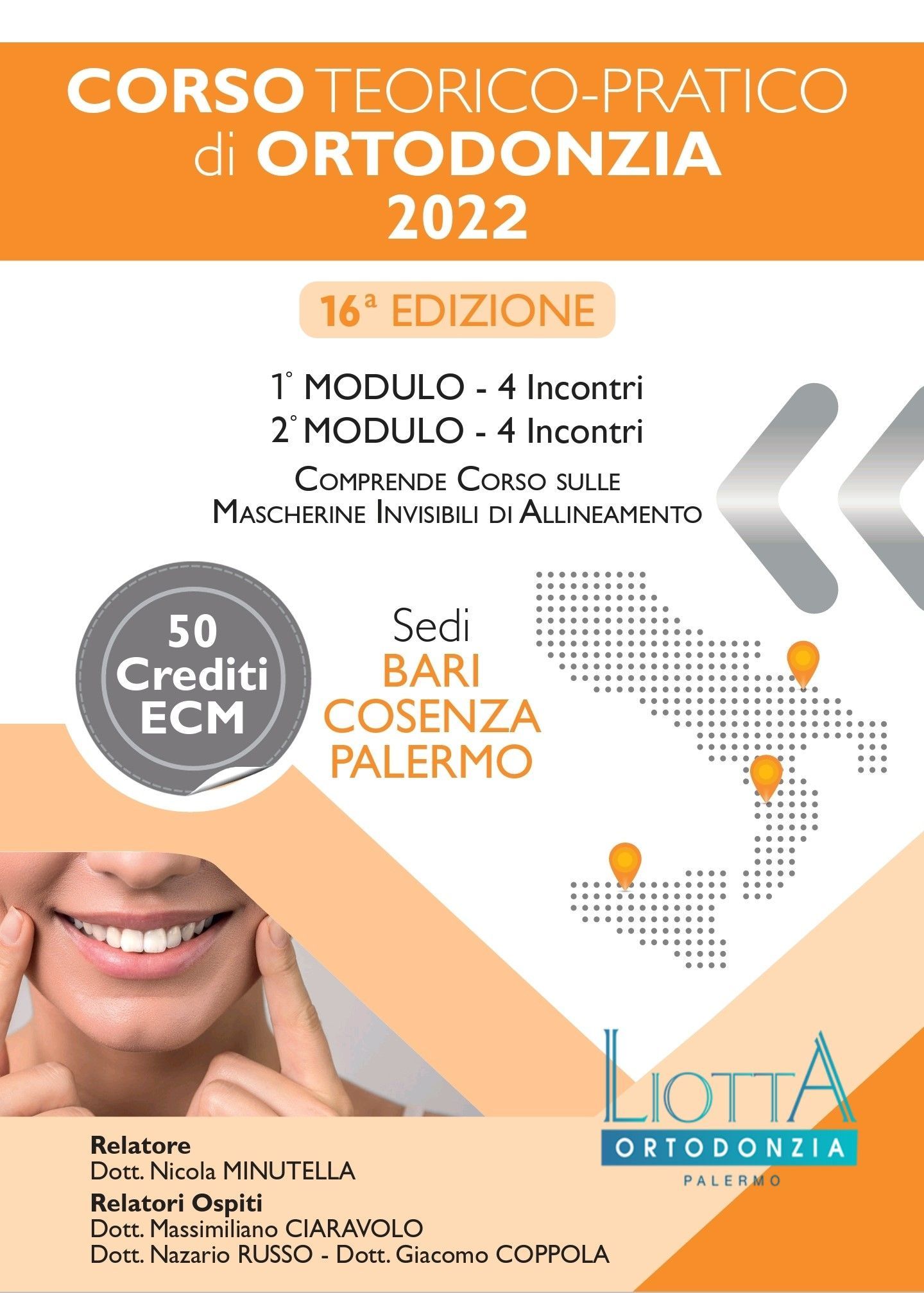 Corso Teorico-Pratico di ortodonzia 2022, Laboratorio ortodontico Liotta Palermo
